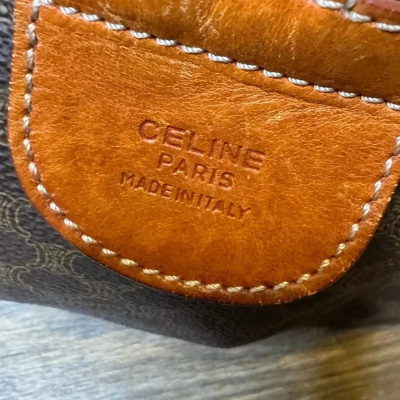 CELINE Boston Macadam Bag Large Spacious Brown Duffel Weekender - Picture 5 of 13